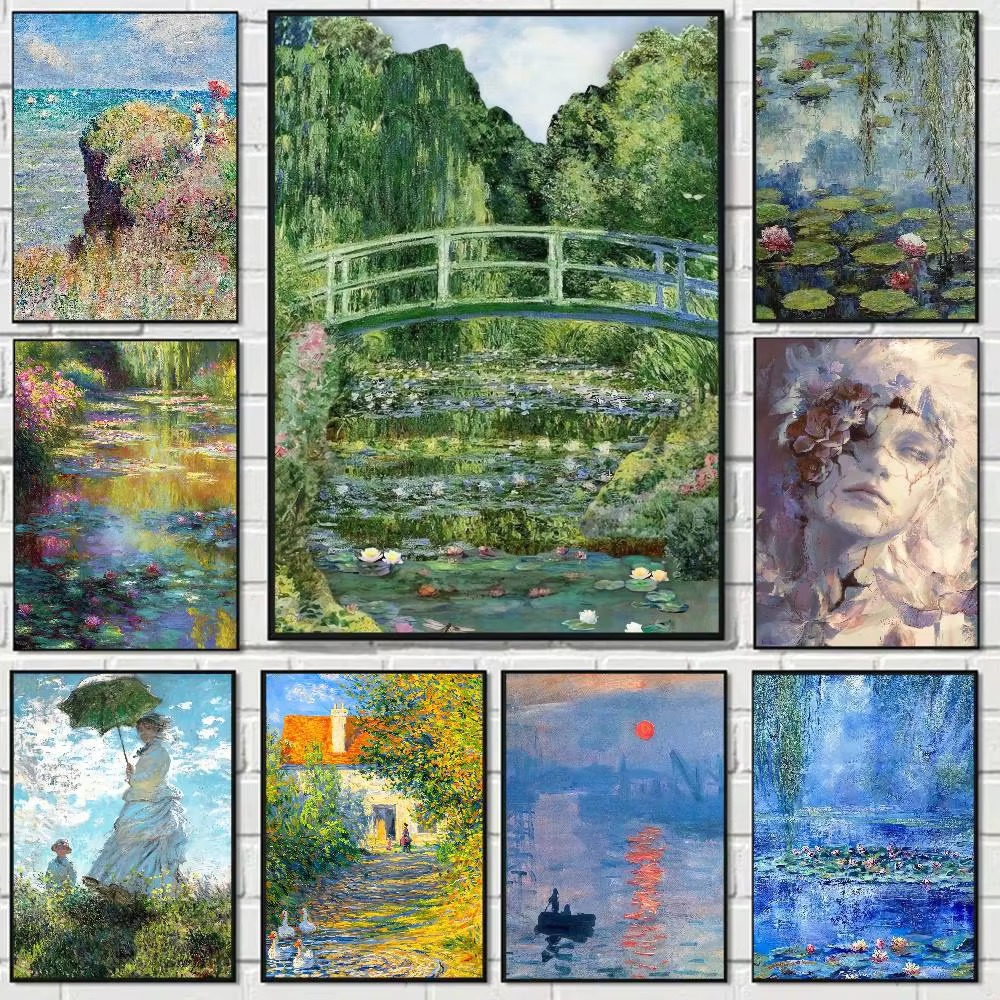 Photo Mosaic Print - Diamond Painting Artist Claude Monet Aesthetic