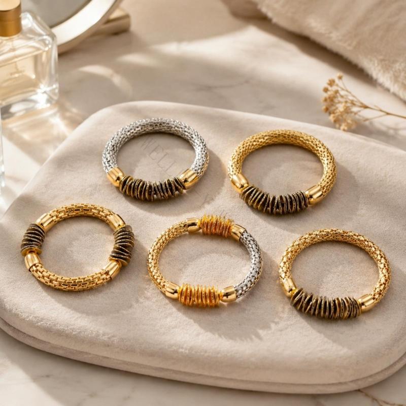 R7UF Textured Bracelet Set wit - Coordinates Bracelet recension och pris