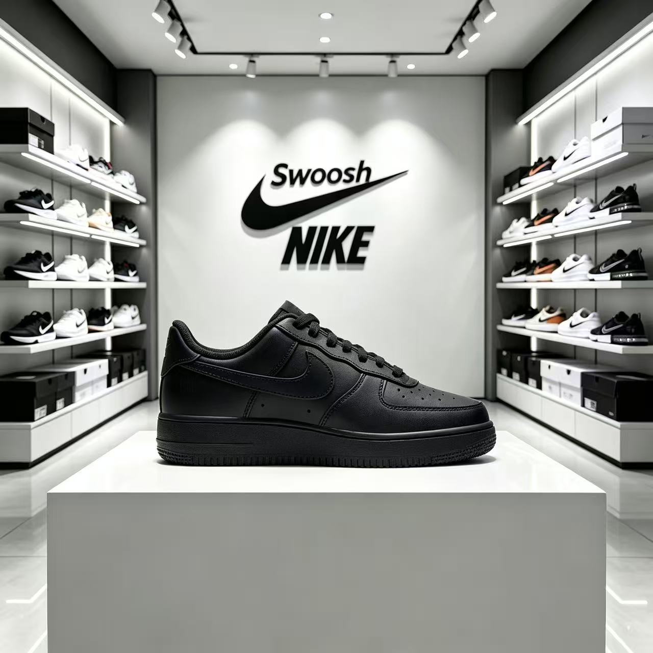 Nike Air Force 1 '07 all black - Nike Shoes Air Force 1 recension och pris