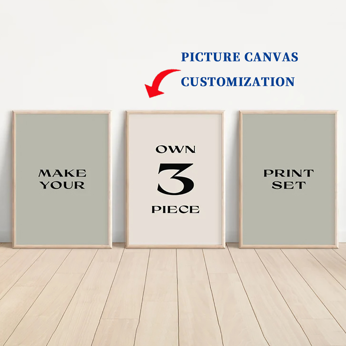 3pcs unframe custom canvas pos - Pet Portrait Custom recension och pris