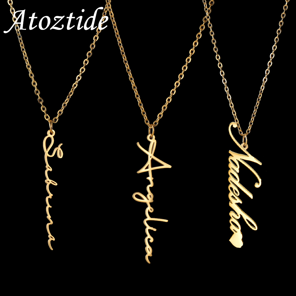 Atoztide Personalized Custom N - Birth Flower Necklace recension och pris