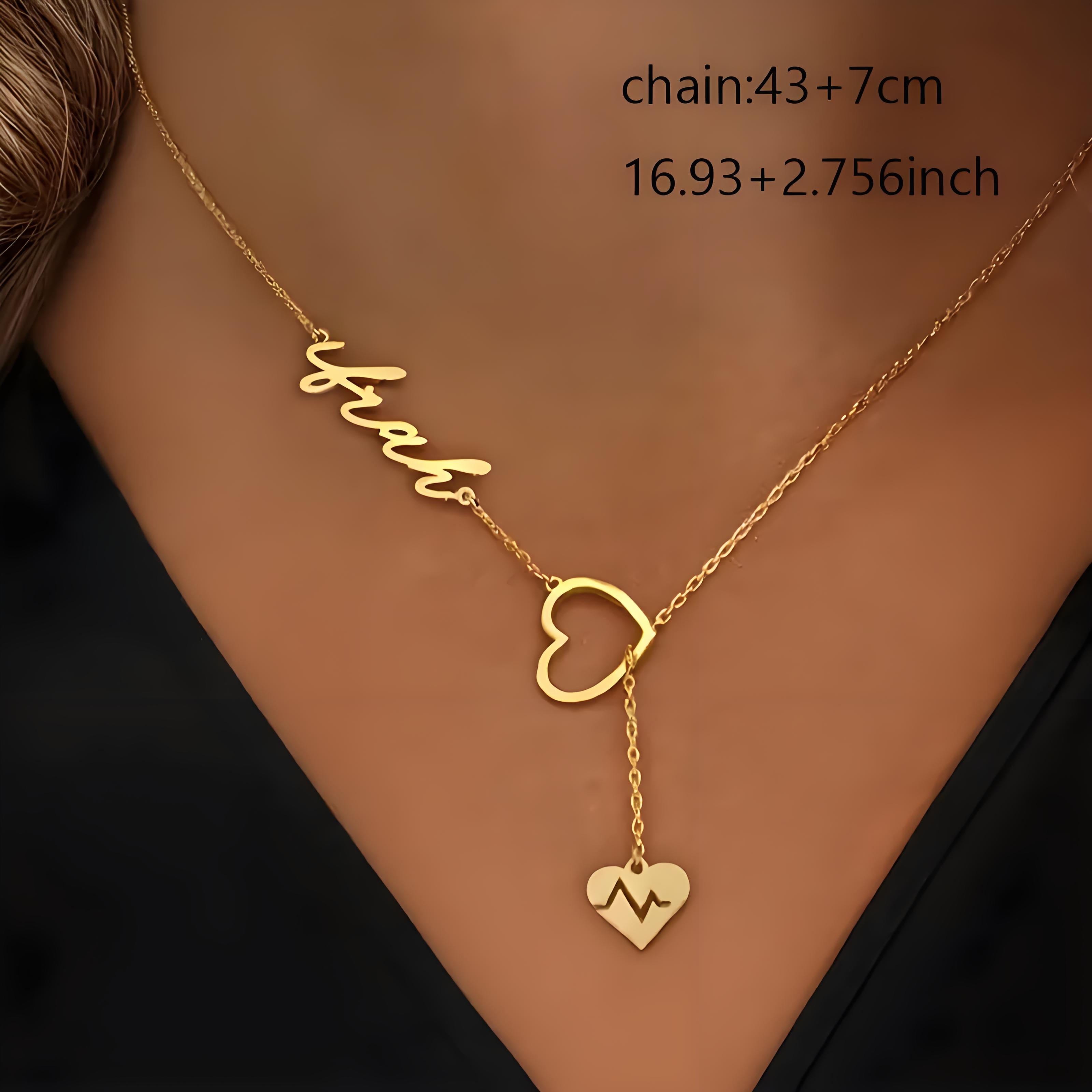 Personalized Couple Heartbeat  - Birth Flower Necklace recension och pris